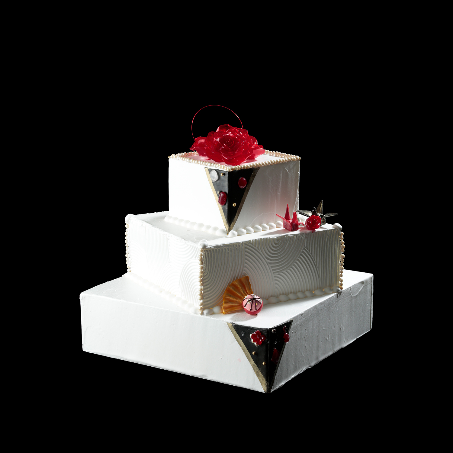 LOUANGE TOKYO （ルワンジュ トーキョー）の特注ウエディングケーキ制作事例